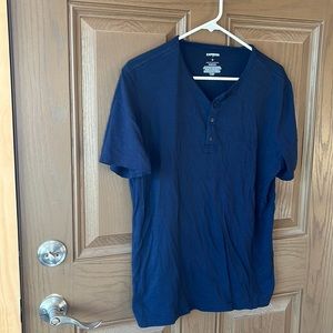 Men’s blue express T-shirt size large